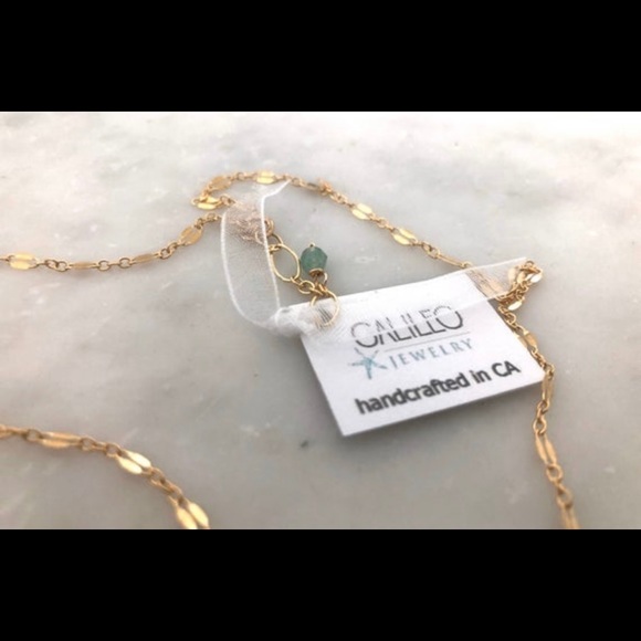 Gold filled chalcedony necklace - Picture 3 of 3